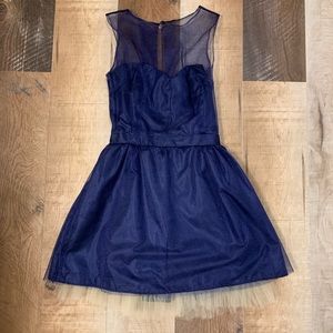 Custom made, navy semi-formal dress